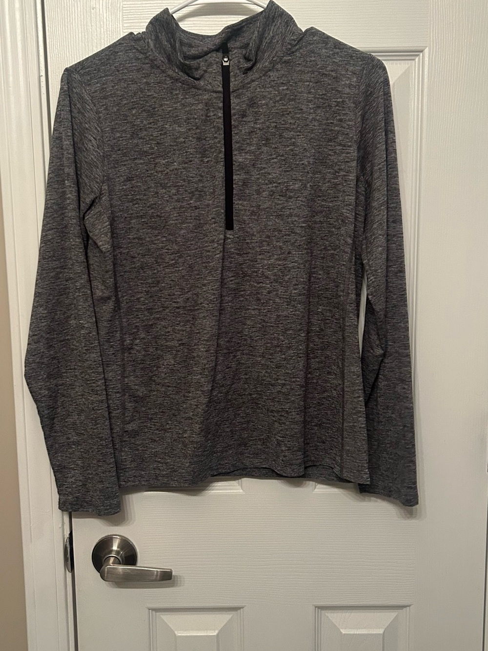 Kids Gray Quarter-Zip Performance Shirt
